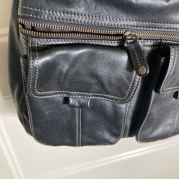 Vintage Fossil - Black Smooth Leather Large Purse - Picture 8 of 16